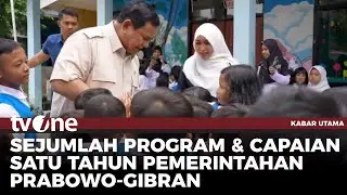 Tepat Satu Tahun Pemerintahan Prabowo Gibran, Ini Program dan Capaiannya | tvOne