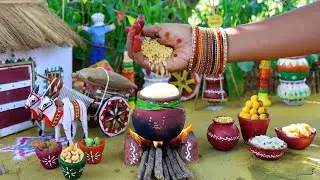 Miniature Pongal Special 2025 | Makar Sankranti | 2 Types of Pongal + Surprise