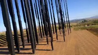 Amazing sculpture at the Nelson Mandela Capture site (sorry about the wind noise)