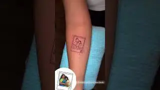 Forever framed in ink 🖤 #MinimalTattoo #TattooArt #YTShorts #besttattoos #tattooartist #tattoolover