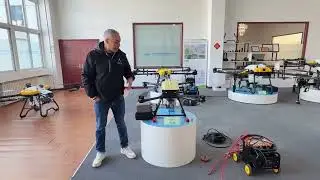 France customer visit our factory and place the order for C5 drone and for training 