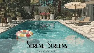 A Floating In the Pool Kind of Afternoon - TV Art Display, Screensaver, Wallpaper, Background