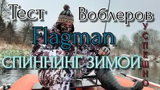 ЛУЧШИЙ ТЕСТ ВОБЛЕРОВ FLAGMAN,СПИННИНГ ЗИМОЙ!УСПЕШНО!