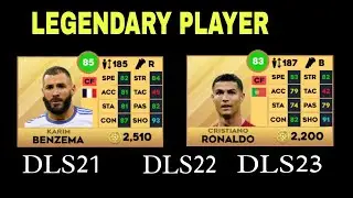 LEGENDARY PLAYER RATINGS! DLS21 vs DLS22 vs DLS23