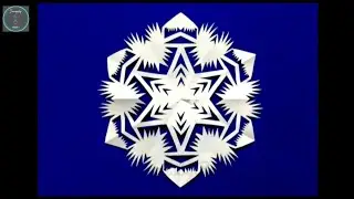 How to make  Paper Snowflake || Relaxing with Paper Craft || Paper Cutting Art