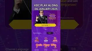 Kaun Banega Crorepati? Play Along on 06 January 2025 KBC Ep - 104 | #quizplaywin | Quiz Play Win