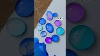 Blue and purple 💜 Mixing Multiple shades.#asmr