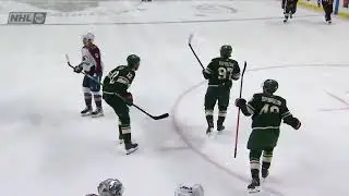 Kirill Kaprizov's pretty backhand shot goal vs Avalanche (15 feb 2023)