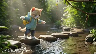 Adorable Cat Travel Vlog 🐾 #catvideos #kitten #kitty #meow #cartoon #new #stories 