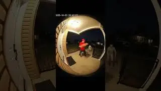 Monster Steals Pizza from Delivery Guy 😱🍕 | Real Doorbell CCTV Footage