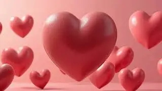 10 MINUTES Heart  Background ! Heart Background Screensaver Video Effects - Heart Lights Background