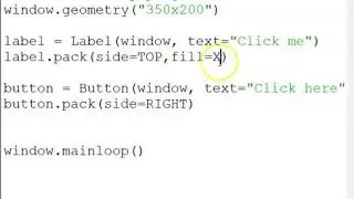 5. Tkinter: Side Layout