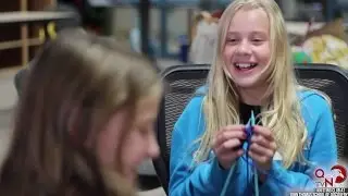 Knitting Club at John Thomas School of Discovery, QuickNews TV, 2016