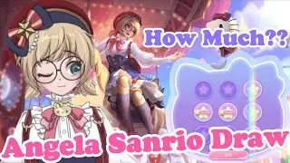 MLBB x Sanrio Characters Collab Skin l How much diamonds??Angela Sanrio Draw 💗150 Spins ?! ❥ Part 2