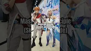 Skirk trying to teach Tartaglia @Rakukoo as Skirk #animeexpo #skirk #childe #genshinimpact