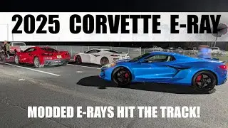 Modding My New Corvette E-Ray On The Showroom Floor!  PLUS: Track Night With Modded E-Rays!