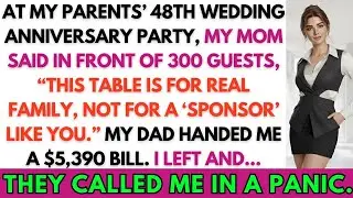 This Table Is For Real Family, Not For A &lsquo;Sponsor&rsquo; Like You&rdquo; Mom Said At Her Anniversary Party&mdash;So I&hellip;