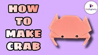 How To Make Paper Crab Easy | Origami Crab Tutorial For Begginers | Easy Origami Crab