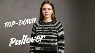 Easy Self-Striping Yarn Crochet Sweater Tutorial- Step-by-Step Beginner Friendly Pullover
