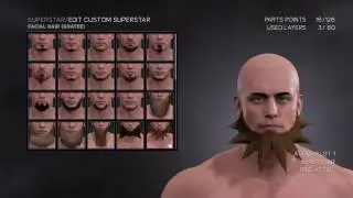 WWE 2K17 Create a Wrestler Facial Hair