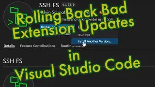 Visual Studio Code: What to do if an update breaks SSH-FS for you
