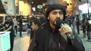موكب زنجيل ليلة خامس من شهر محرم لعام 1437 هـ بمشاركة الرادود الملا حسن الناصري