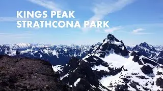 Kings Peak via a narrow snow gully and North Glacier - Strathcona Park