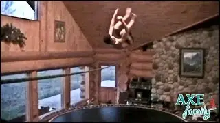 Parkour Flip and Tricks with Axe Family