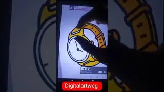 Easy drawing watch (#art #shorts ,)