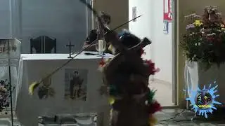 Grupo D' Cartys Presta homenagem ao dia do &iacute;ndio na festa de Santo Expedito.