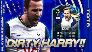 DIRTY HARRY!! FIFA 21 TOTS KANE PLAYER REVIEW - HARRY KANE 96 TEAM OF THE SEASON FUT 21 GAMEPLAY