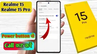 how to realme 15 pro power button to end call | realme 15 pro power button settings