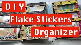 flake stickers organizer (binder) DIY * how I storage sticker and how to make it