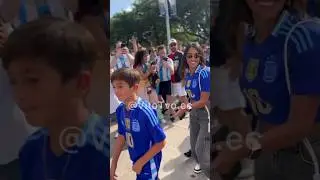 Messi's family support him💞at his last Copa America cup🇦🇷👑in Stadium🤍💙#messi#family#football#shorts