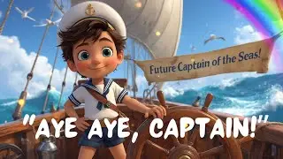 Aye Aye, Captain  ⚓ | Kids Song   #brightwonderkids  #PirateKids   #ShipCaptain