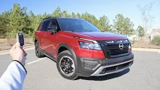 2023 Nissan Pathfinder Rock Creek 4WD: Start Up, Walkaround, Off Road, POV, Test Drive and Review