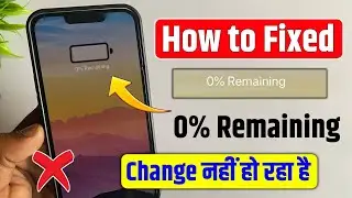 how to fix 0 percent remaining iphone | iPhone show 0% |iphone 0% remaining battery problem solution
