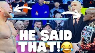 Brock Lesnar Mentions Meme on WWE RAW!