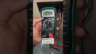 multimeter check (AC) supply 😱⚡💡🤏 #shorts #multimeter #mastech