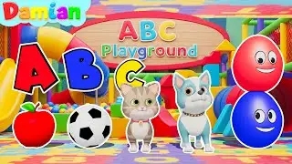 Phonics Song from A to E 🐱🐶🥚 | Damian Nursery Rhymes & Kids Songs