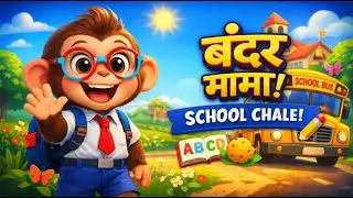 Bandar Mama School Chale | Hindi Nursery Rhymes | बंदर मामा स्कूल चले | New Balgeet 2026