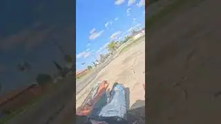 Bro completely wiped out #minibike #crash #builtnotbought #billet #engine #bikelife #racing #fail