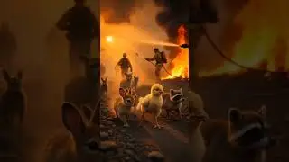 Brave Chick vs. Forest Fire | Epic Animal Rescue Story#BraveChick#ForestFireRescue#HeroChickStory