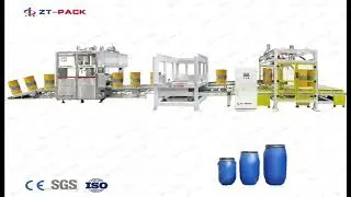 100-300L Barrel Drum Filling Line آلة تعبئة سائل البرميل M&aacute;quina de llenado de l&iacute;quido de barril