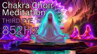 852Hz Third Eye Chakra Choir Meditation | Insight, Awareness & Inner Vision