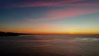 Before Sunrise | Silent Ascending Drone Flight Over the Sea