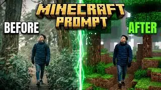 Make Minecraft Style Image From Any Photo (AI Prompt Trick)