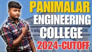 Panimalar Engineering College 2024 Cutoff Analysis #brightfuture #tnea2024 #annauniversity