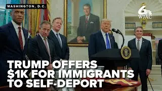Trump speaks on $1,000 stipend for immigrants to 