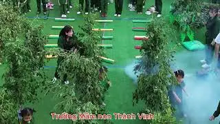 Các chú bộ đội tý hon trường Mầm Non Thành Vinh